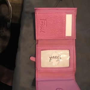 Pink Fossil Wallet